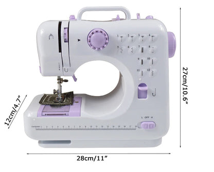 🧵 MINI MÁQUINA DE COSER PORTÁTIL CON MESA