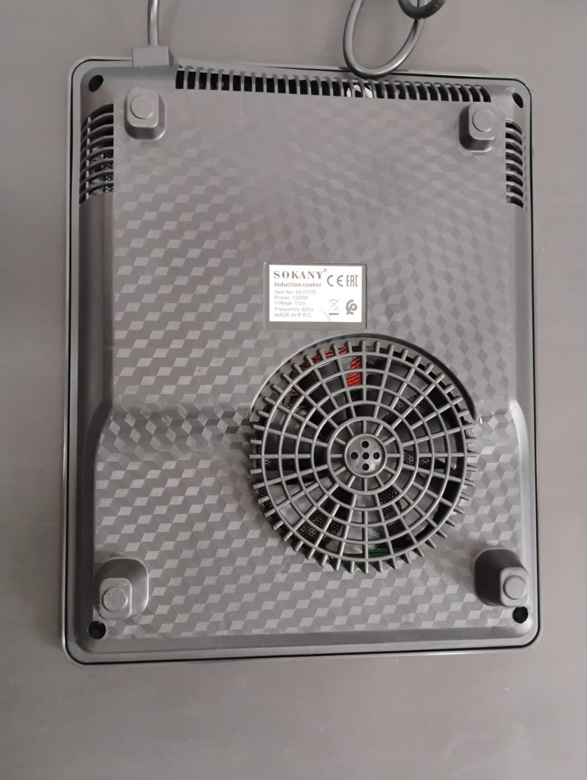 🔥 ESTUFA DE INDUCCIÓN ELÉCTRICA SOKANY SK-07076 ⚡