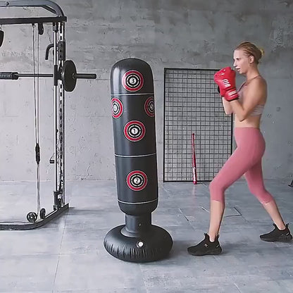 🥊SACO DE BOXEO INFLABLE + GUANTES DE BOXEO🥊